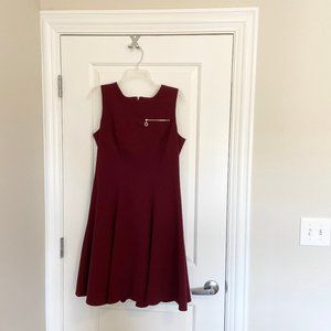 Calvin Klein burgundy dress